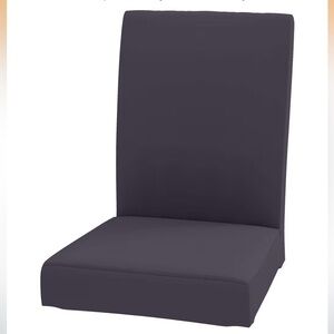 Heavy Duty Dark Gray Cotton Chair Cover - made for IKEA